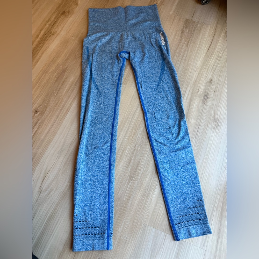 Gymshark Blue and Gray Leggings